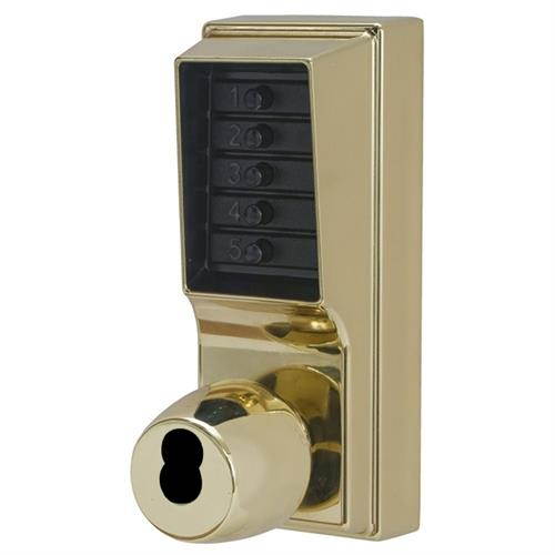 Simplex 1021B-3 Brass US3 Mechanical Heavy Duty Knob Pushbutton Combination Lock For SFIC Best And Equivalent Cores (Core Sold Separately)