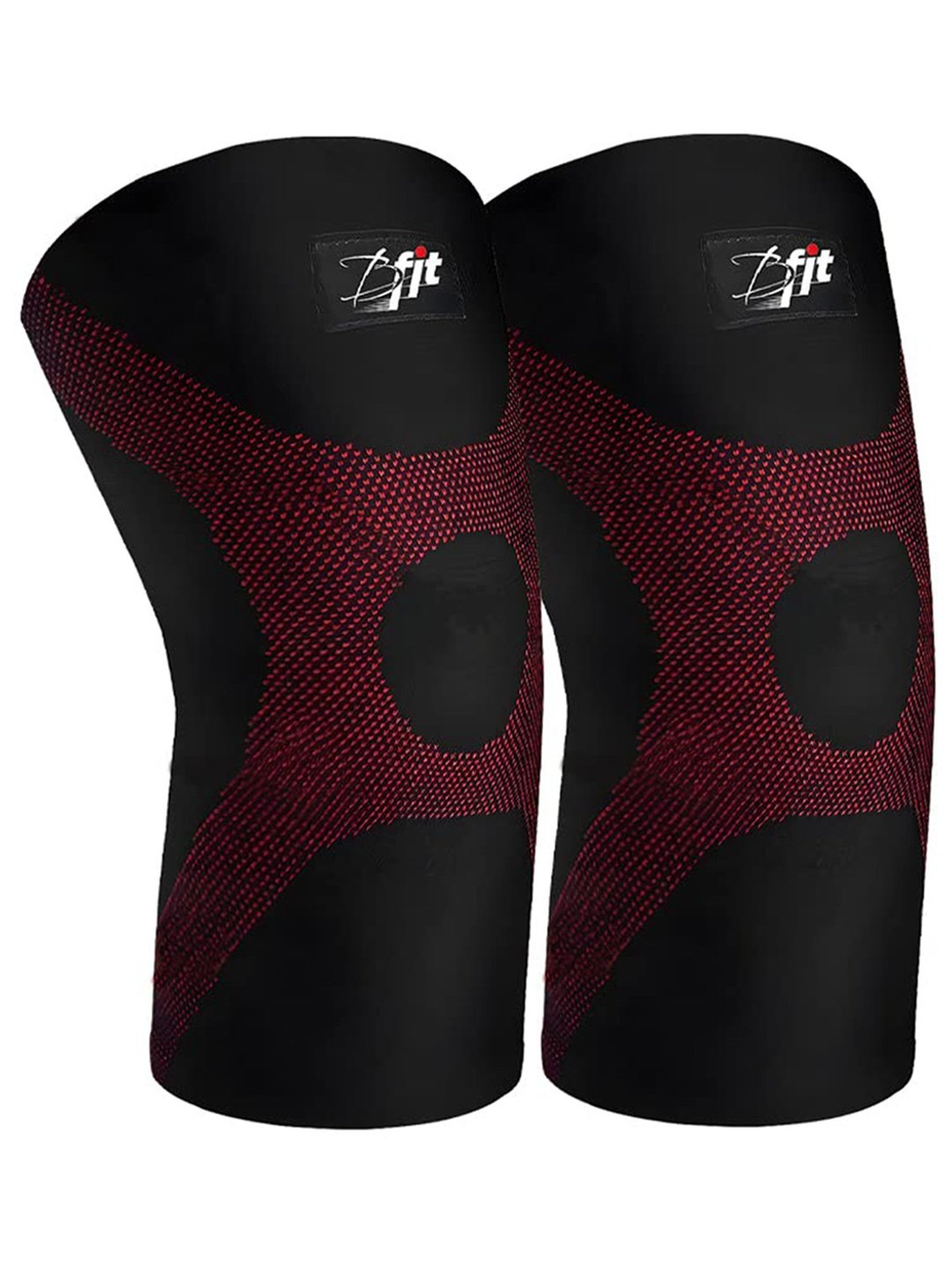 B Fit CM-01 Knee Compression Sleeve One Pair (Black)