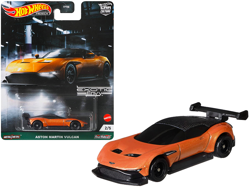 Aston Martin Valkyrie Maximum Orange with Black Top 1/18 Model Car by Top Speed