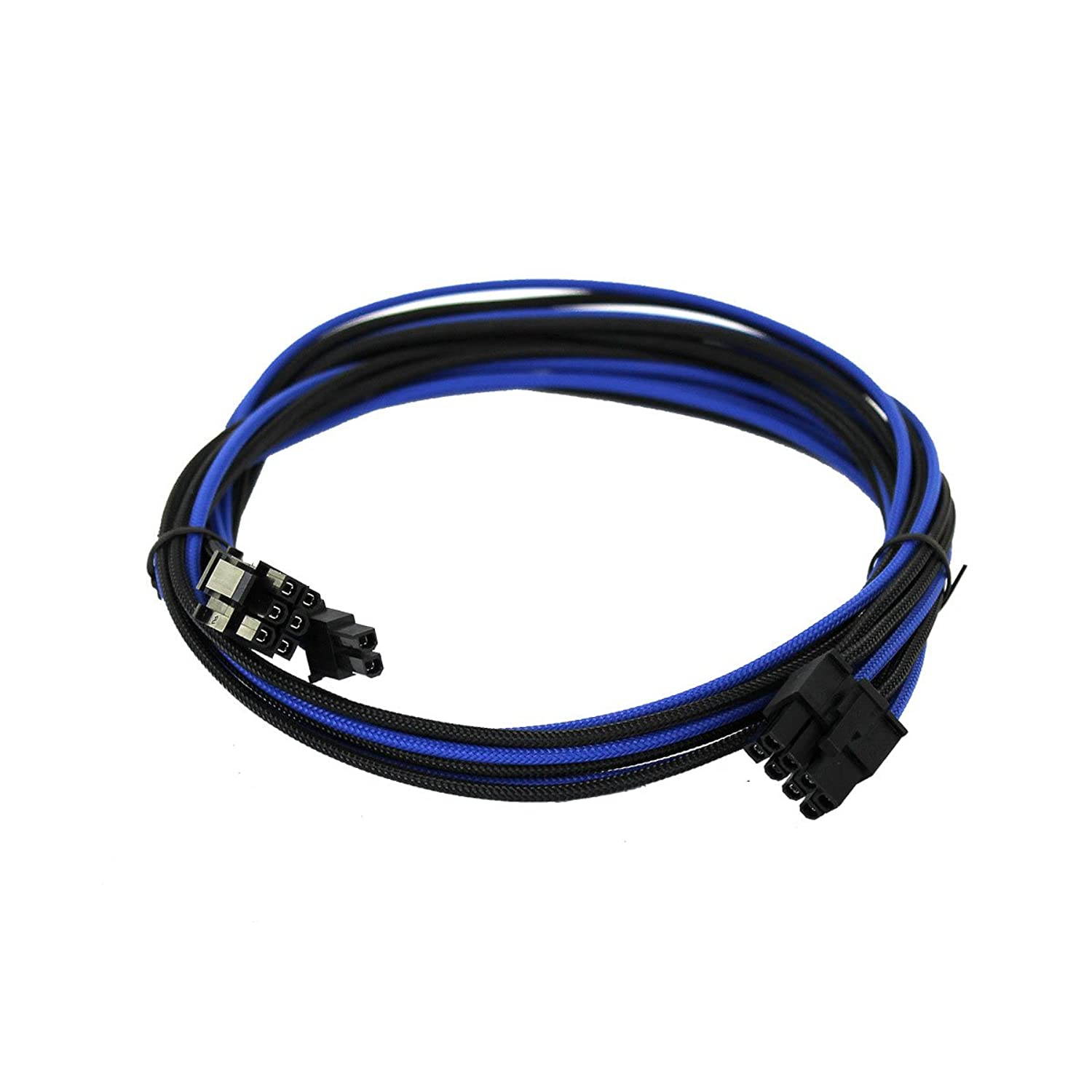 EVGA Black & Dark Blue 1000-1300 G2/P2/T2 Power Supply Cable Set, Individually Sleeved (100-G2-13KU-B9)
