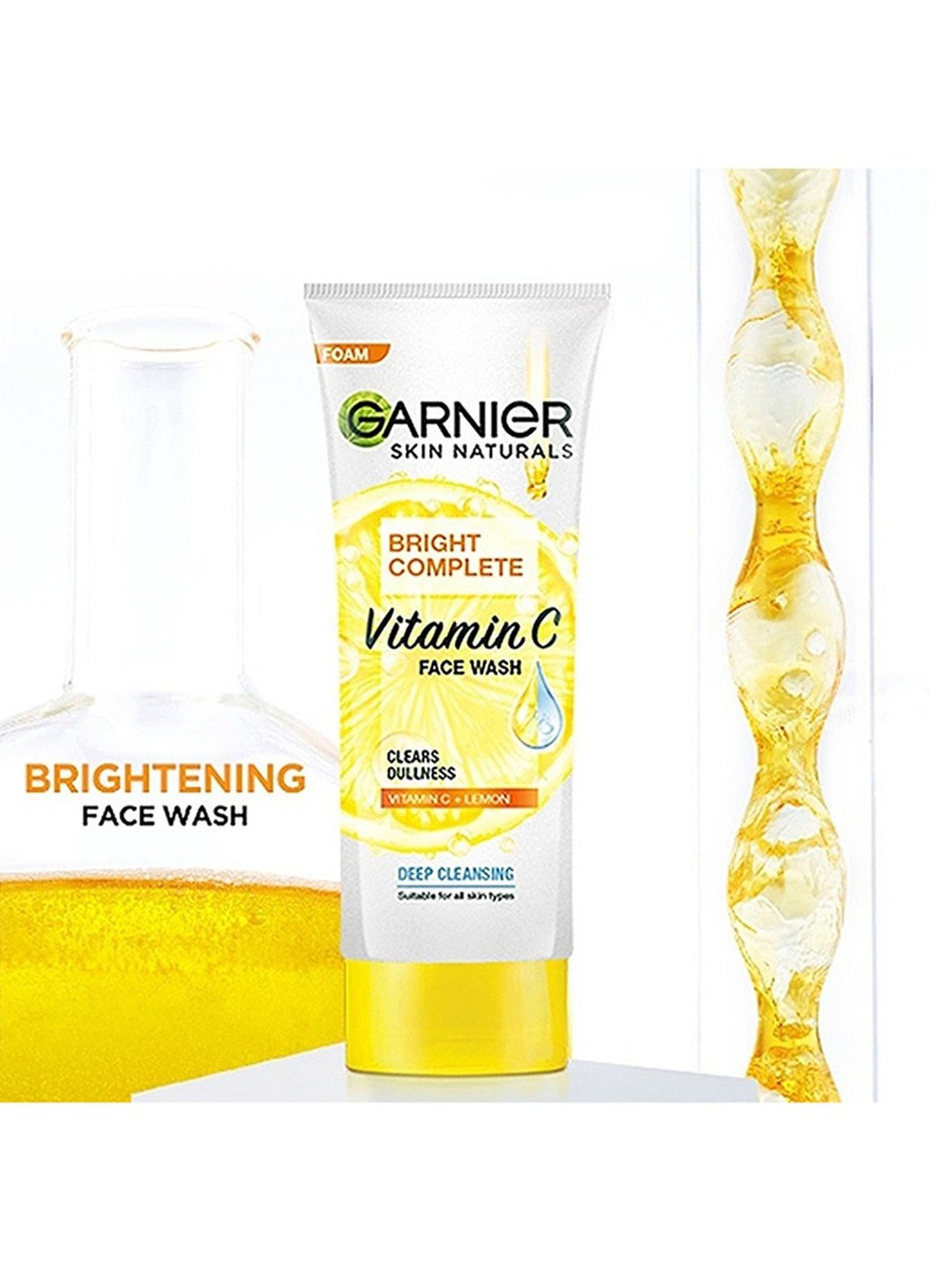 Garnier Bright Complete Vitamin C Face Wash - 100 ml