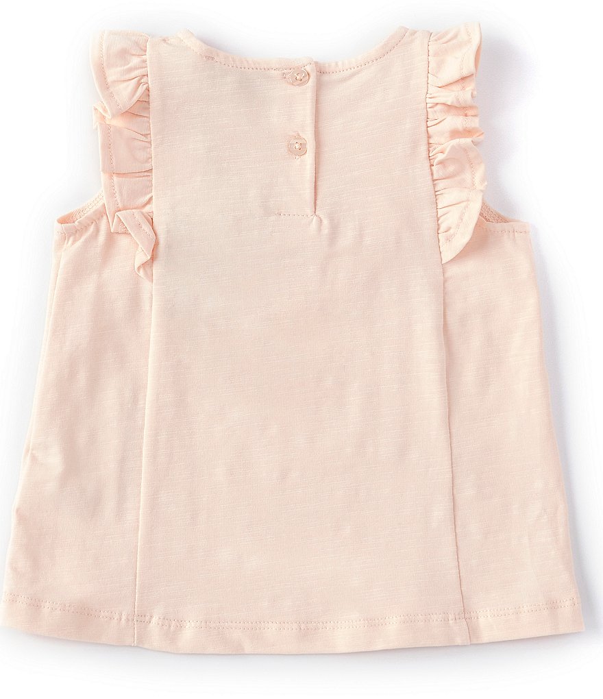 Chelsea & Violet Baby Girls 12-24 Months Ruffle Slub Tee