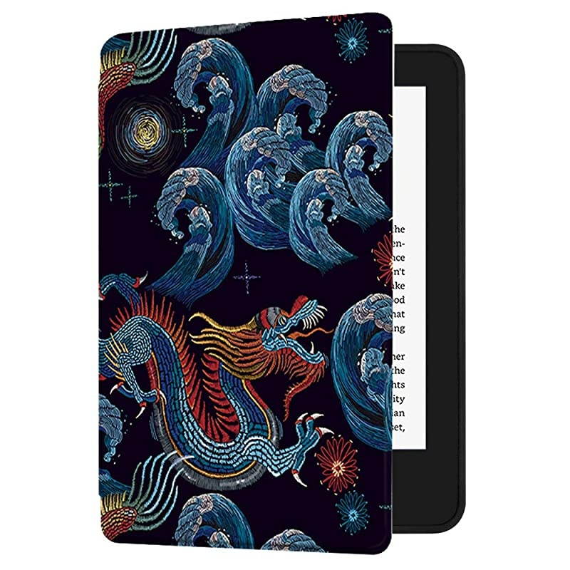 Painting Case for All-New Kindle (10th Gen - 2019 Release only&mdash;Will not fit Kindle Paperwhite or Kindle Oasis), Black Dragon
