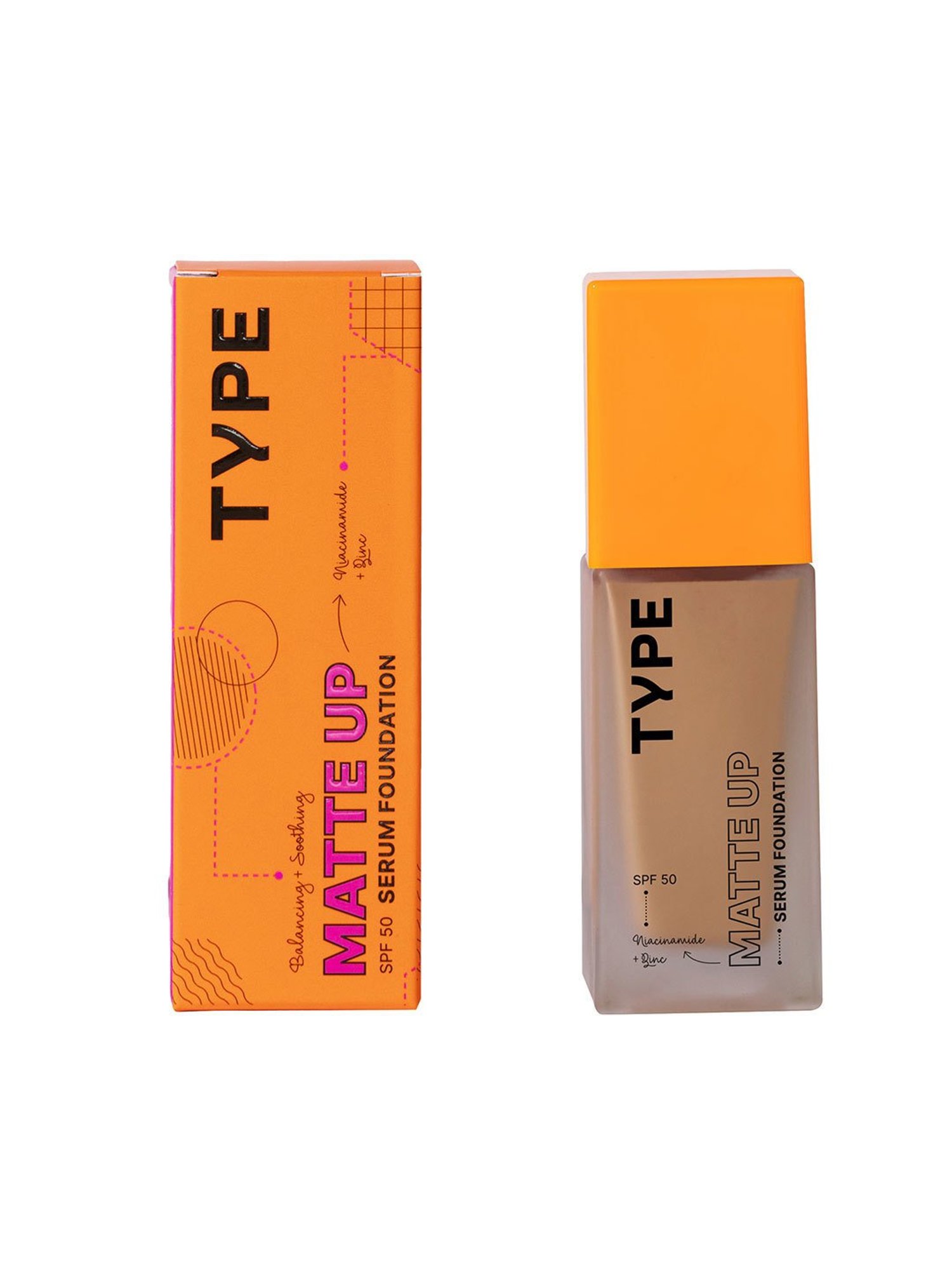 TYPE BEAUTY Matte Up SPF 50 PA++++ Serum Foundation Java - 30 ml