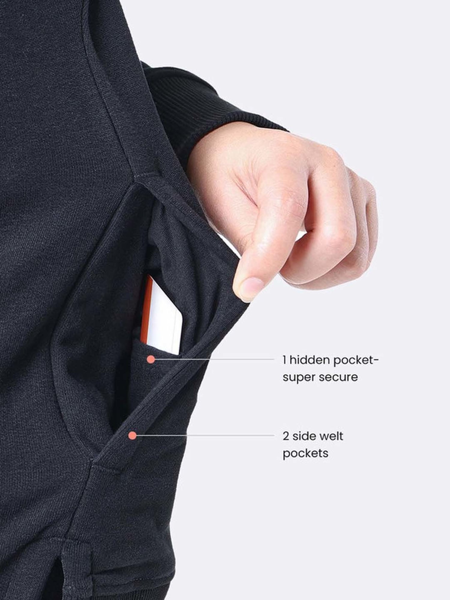 BlissClub Black Relaxed Fit Sports Sweatshirt