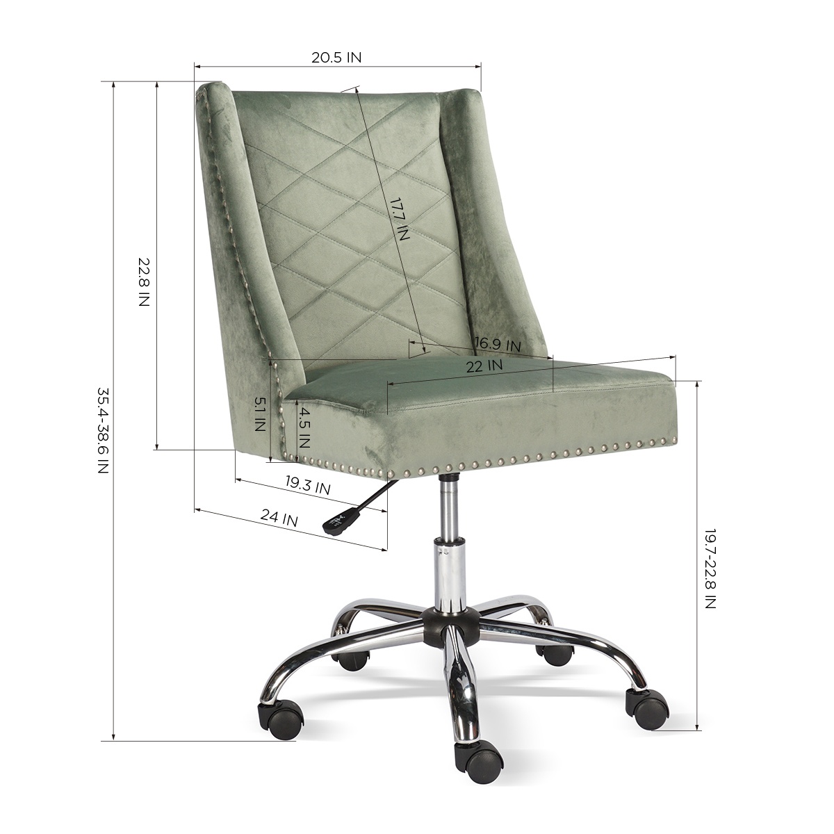 Furniture R Crowell Office Task Chair With Swivel