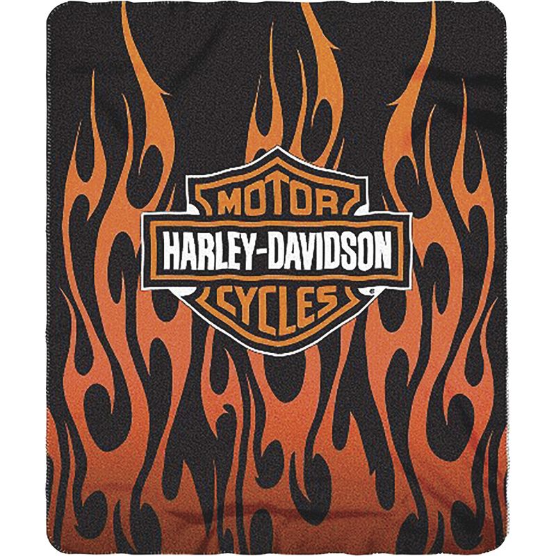 The Northwest Company HARLEY DAVIDSON   FLAMES LOGO, Orange