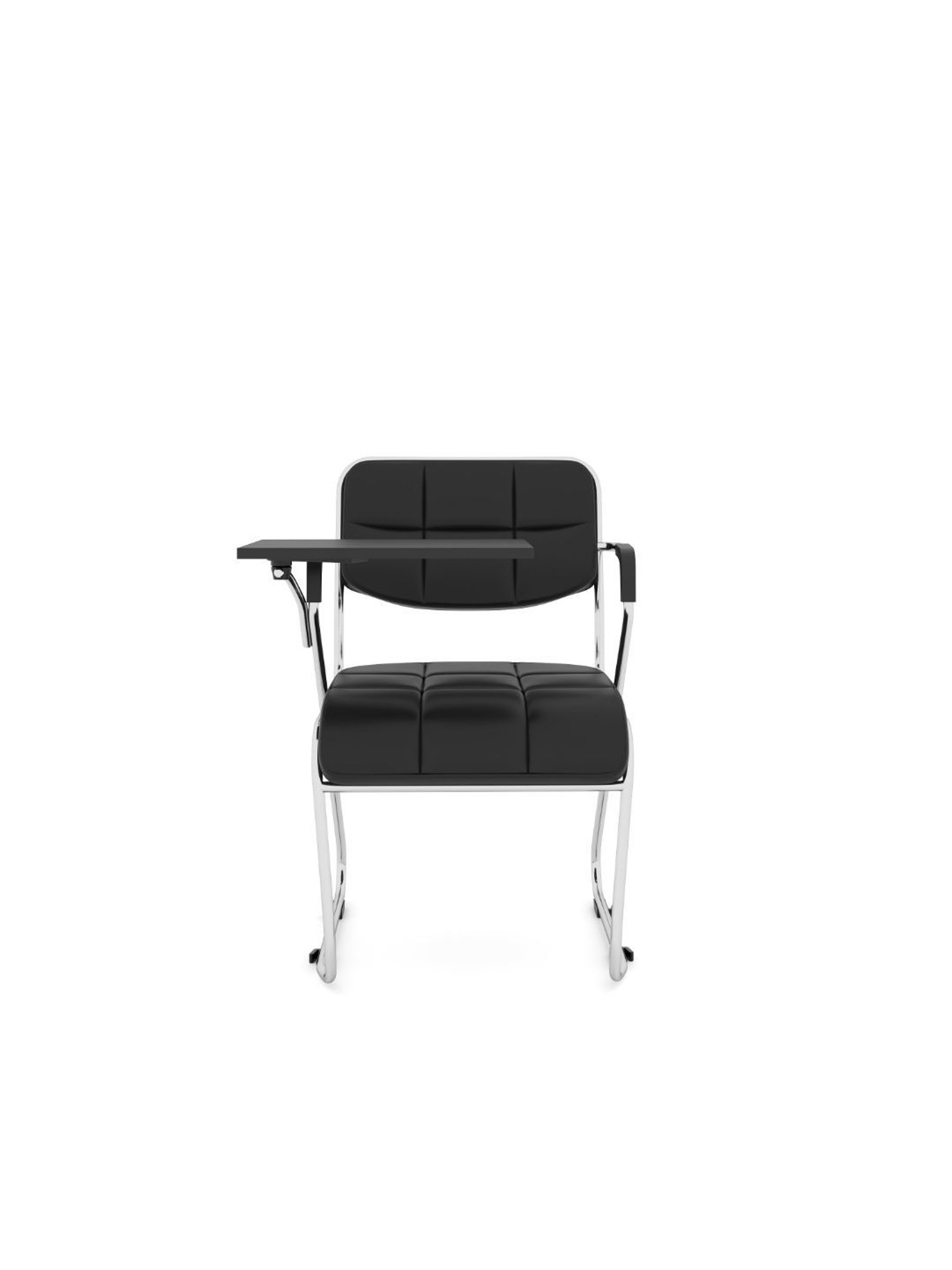 Nilkamal Contract Black PU Foam Chair with attached Desk