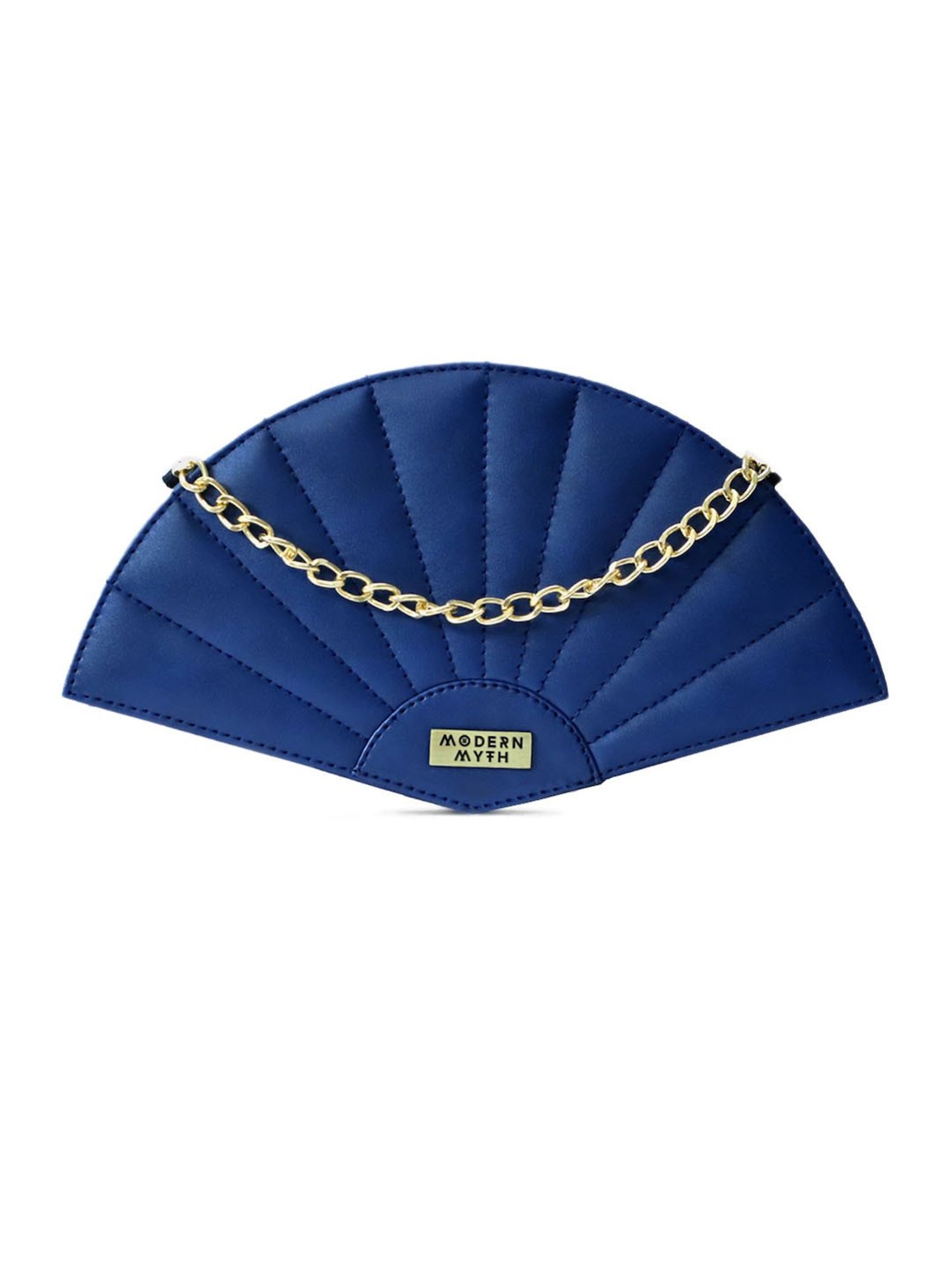 Modern Myth Blue Medium Fan Cross Body Bag