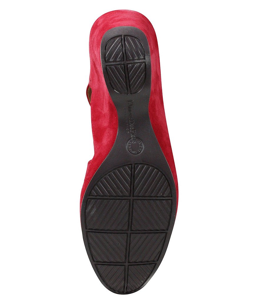 L'Amour Des Pieds Oanez Cut Out Suede Wedge Sandals