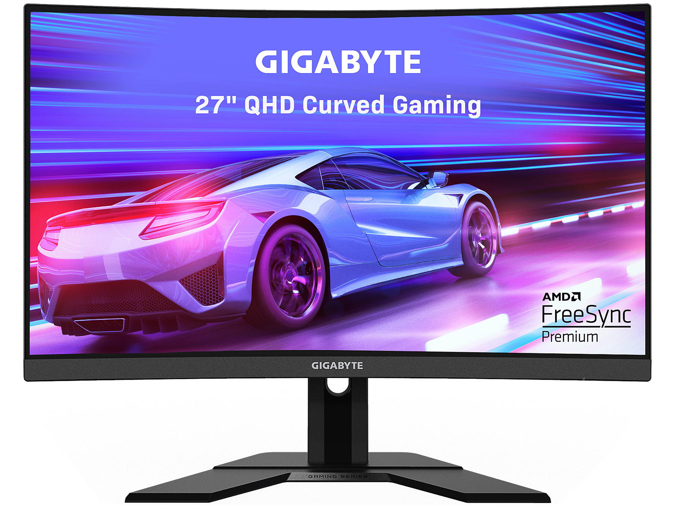 GIGABYTE G27QC 27" 165Hz 1440P Curved Gaming Monitor, 2560 x 1440 VA 1500R Display, 1ms (MPRT) Response Time, 92% DCI-P3, HDR Ready, FreeSync Premium, 1x DisplayPort 1.4, 2x HDMI 2.0, 2x USB 3.0