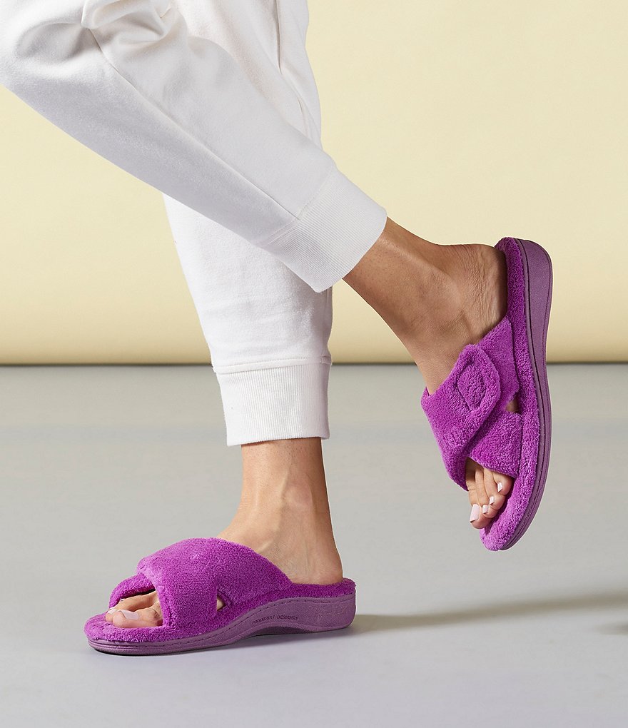 Cabernet Microfiber Terry Slippers
