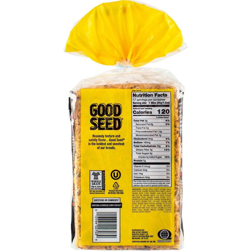 Dave's Killer Bread Organic Good Seed Bread - 27oz