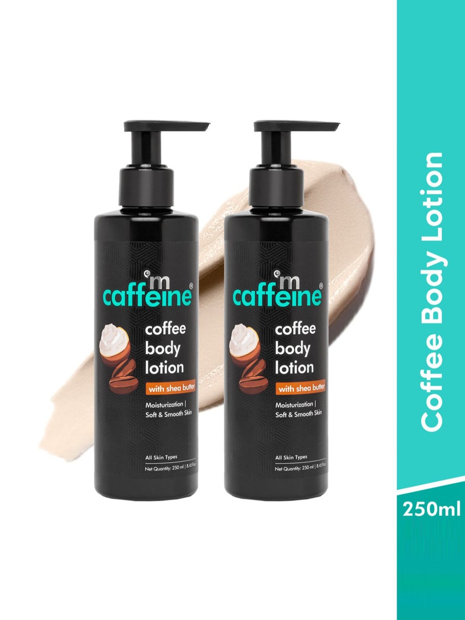 mCaffeine Coffee Body Lotion for All Skin Types - Pack of 2