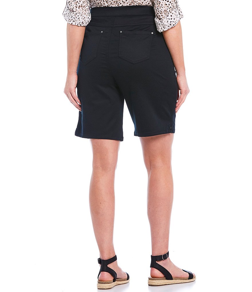 Intro Plus Size Rose Tummy Control Pull-On Bermuda Shorts