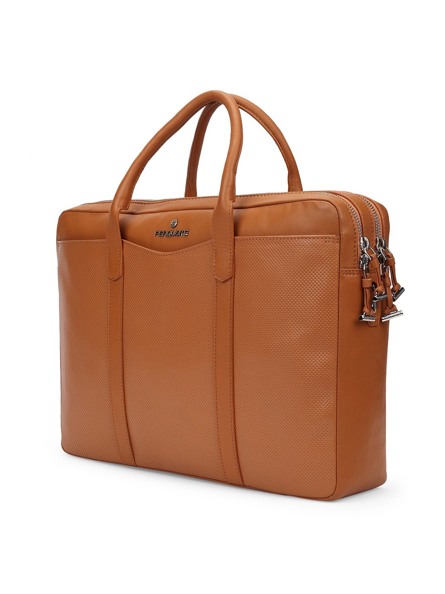 PERQUISITE STEVE Brown Leather Medium Messenger Bag