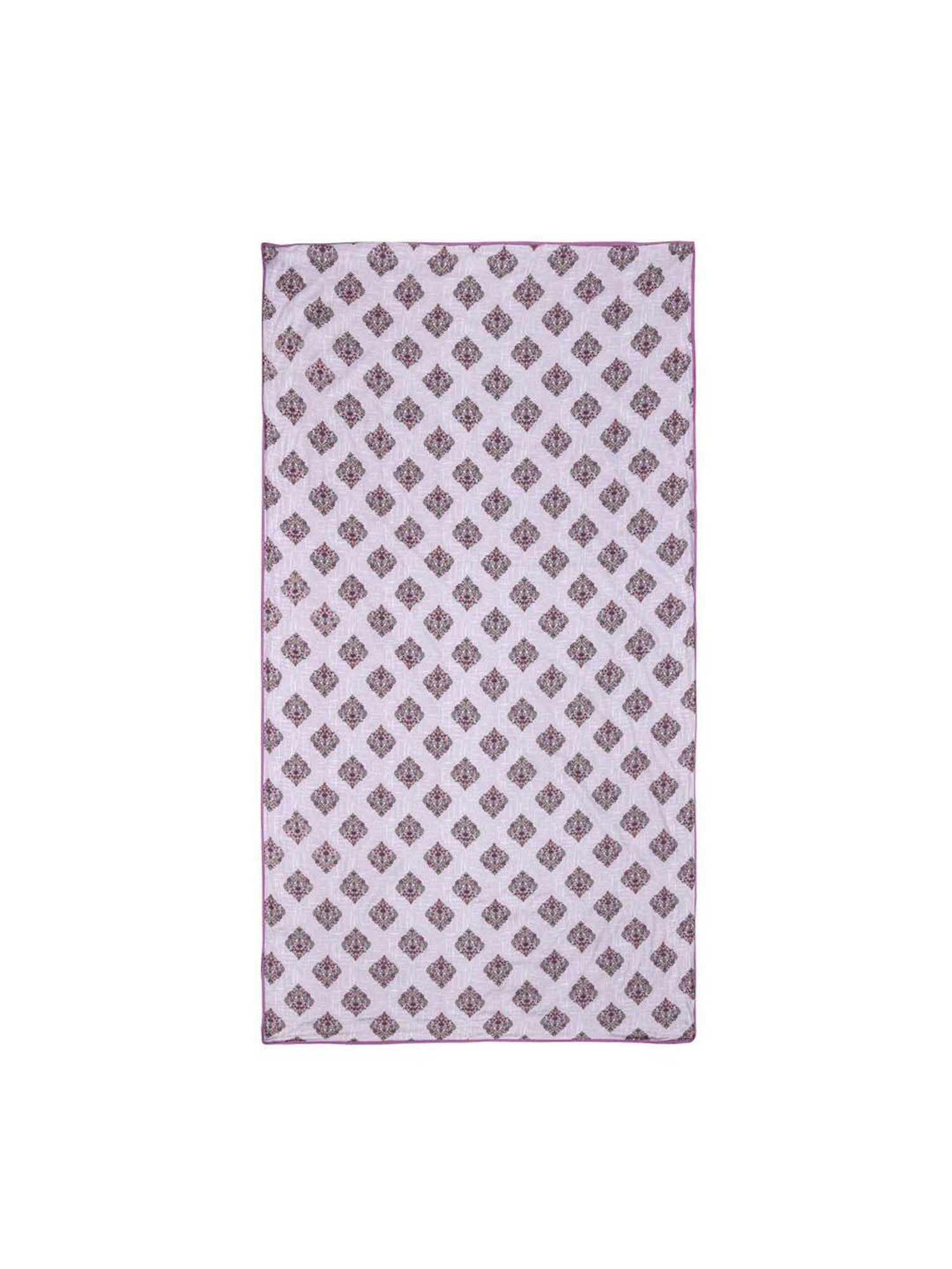 @home Pink 140 TC Cotton Floral Printed Single Bed Dohar