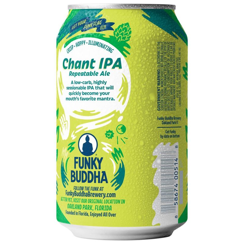 Funky Buddha Chant IPA Beer - 6pk/12 fl oz Cans