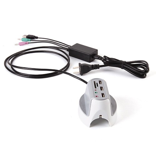 Panda Multifunctional Desktop Docking Station Charger Dock/USB 2.0 Hub/Card Reader/Audio Port Combo