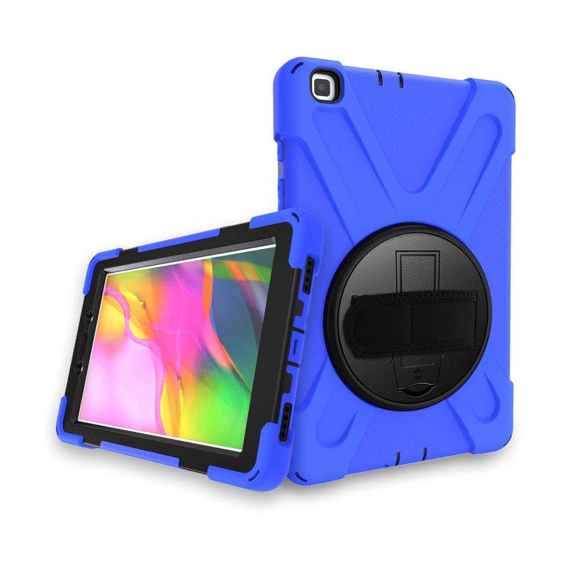 Galaxy Tab A 8.0 T290 Case, Heavy Duty Rugged Shield Case, Shockproof Drop Protection Kickstand Handstrap Shoulderstrap For Samsung Galaxy Tab A 8.0 2019 SM-T290 [Black]