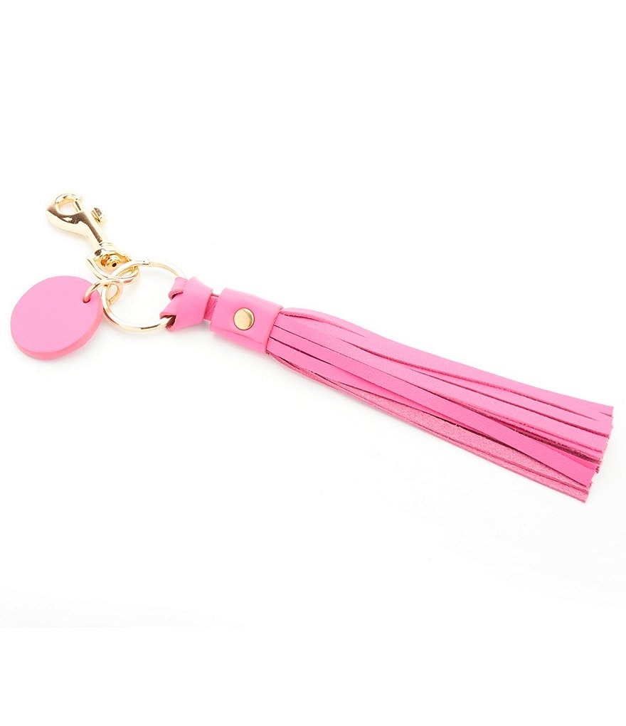 ROYCE New York Leather Tassel Key Fob