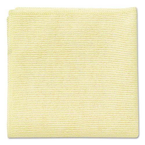 Rubbermaid Commercial Microfiber Cleaning Cloths 16 x 16 Yellow 24/Pack 1820584