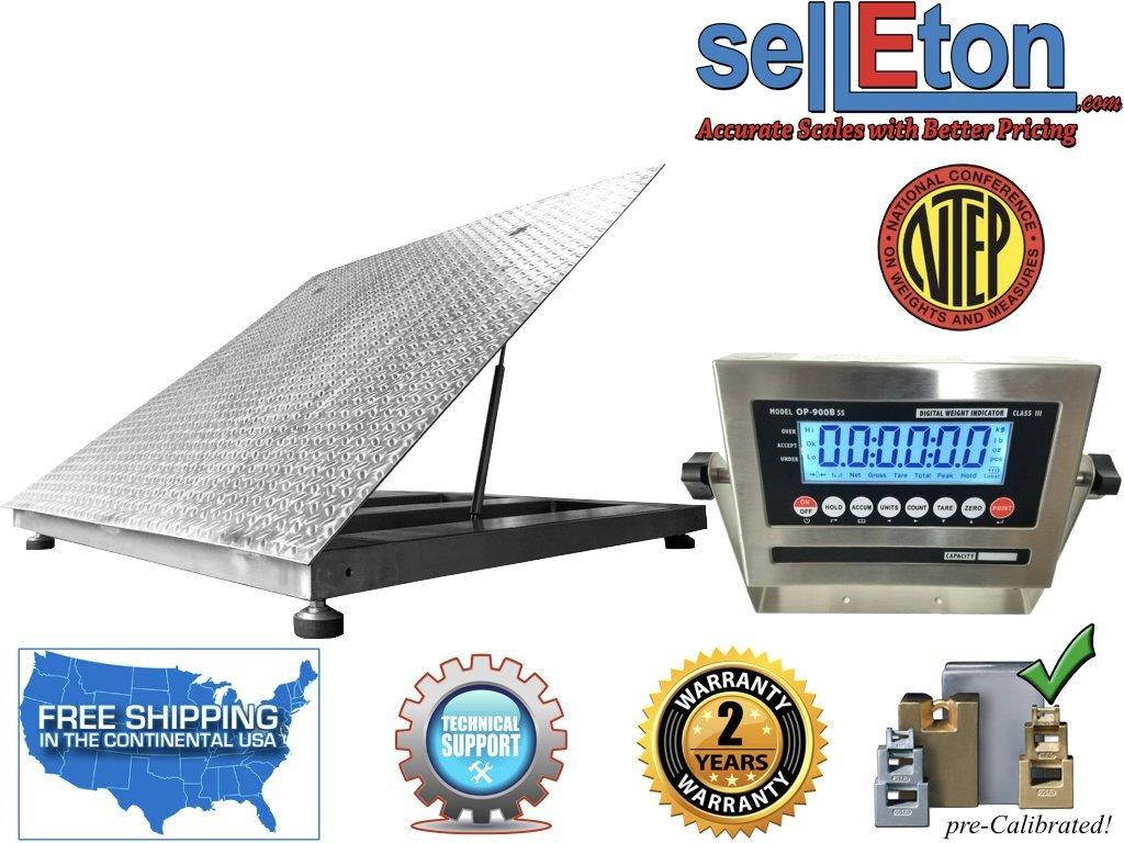 OP-916SS-LT NTEP (Legal for trade) Lift Up Washdown Floor Scale