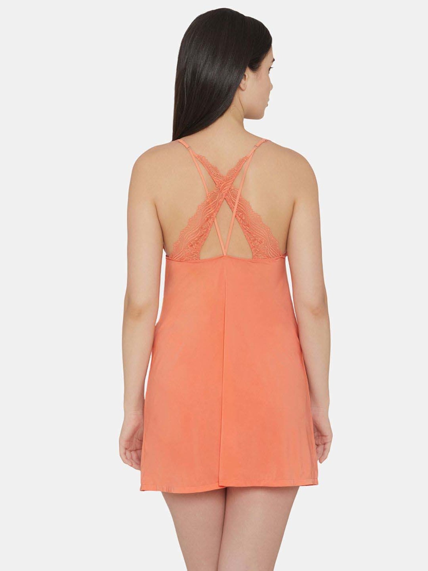 Wacoal Orange V Neck Chemise