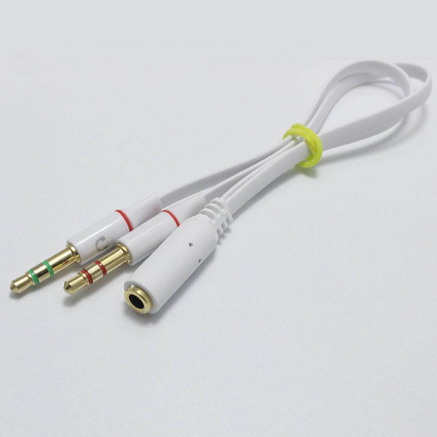 AU111 6 Feet Premium Audio Extension Cable Nylon Braided 35mm TRRS 4 Poles Jack Male to Female