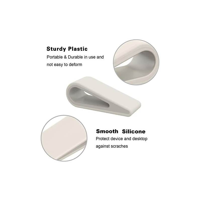 Universal Laptop/Computer Keyboard Stands, [4 Pack] Rubber Tilting Wedge Riser Holder for Desk, Ultra Compact Portable Ventilated Stand & Elevated Feet for Notebook Keyboard - White