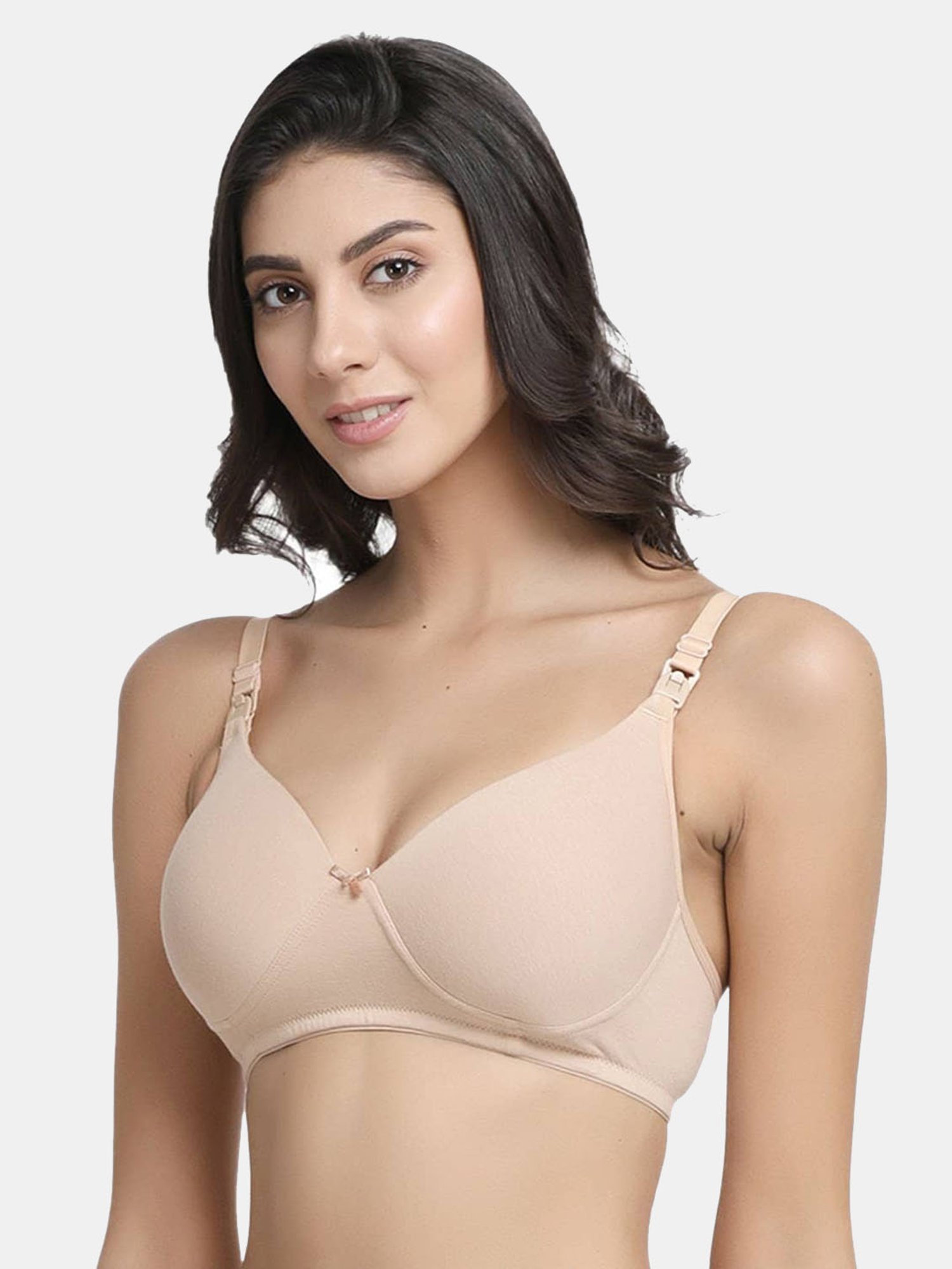 Inner Sense White Non Wired Non Padded Nursing Bra