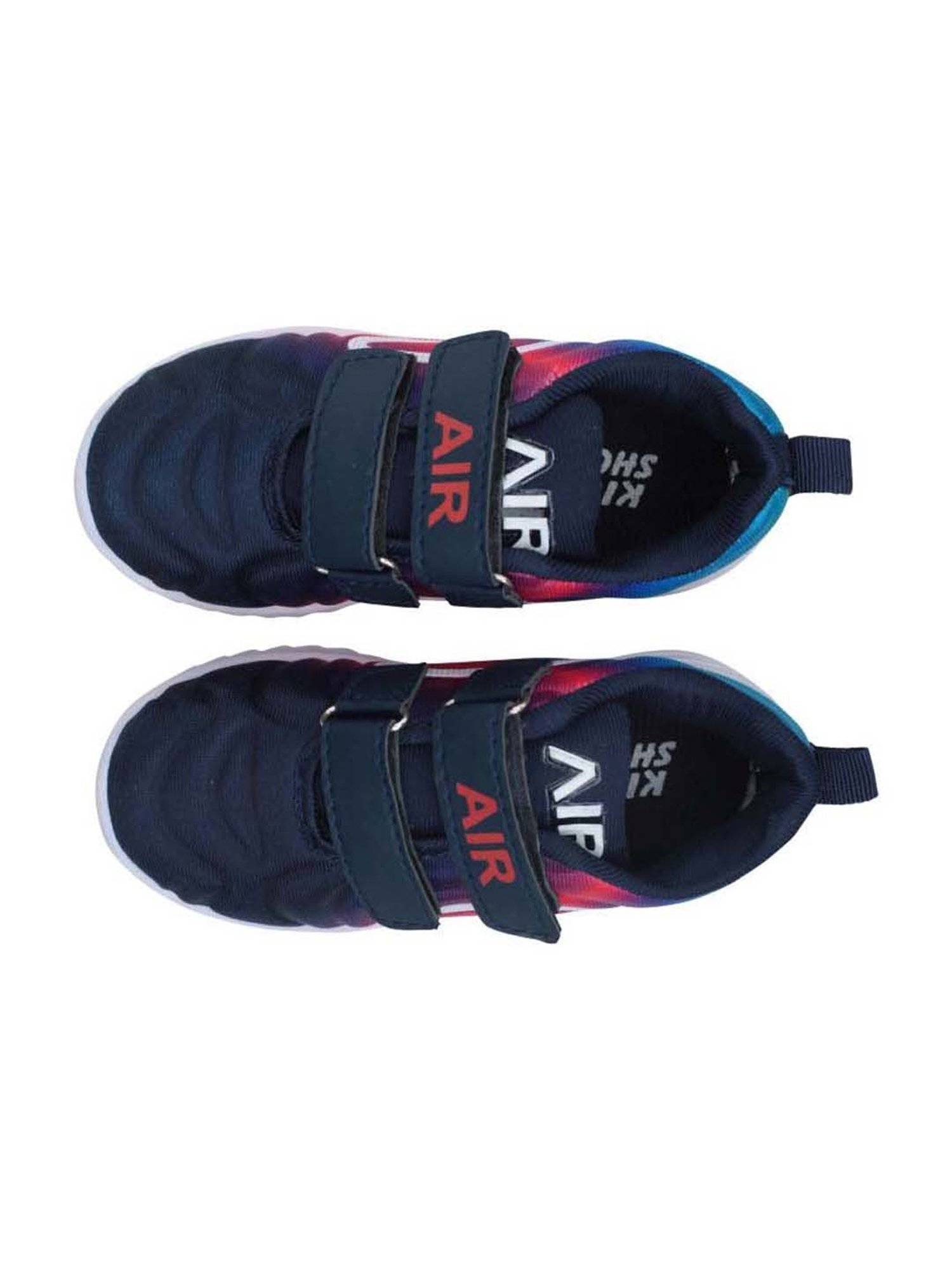 Tiny Bugs Kids Navy & Red Velcro Shoes