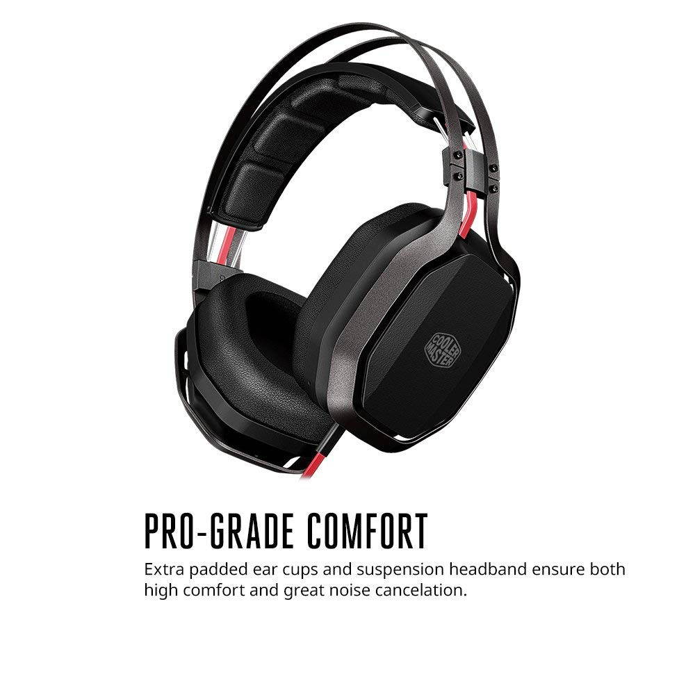 Cooler Master Pulse MH-750 Over-Ear Headset with Mic, Virtual 7.1 Channel Surround Sound with Exclusive Bass FX Technology