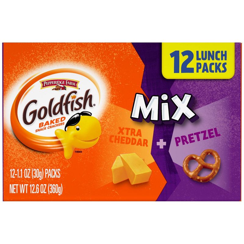 Pepperidge Farm Goldfish Flavor Blasted Extra Cheddar and Pretzel - 12ct