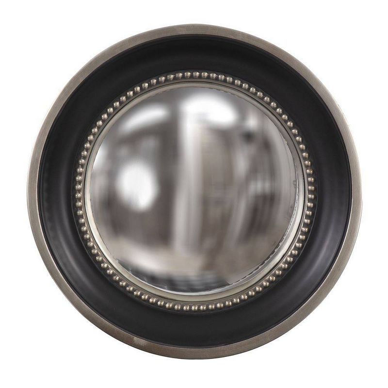 Round Patterson Decorative Wall Mirror Black - Howard Elliott