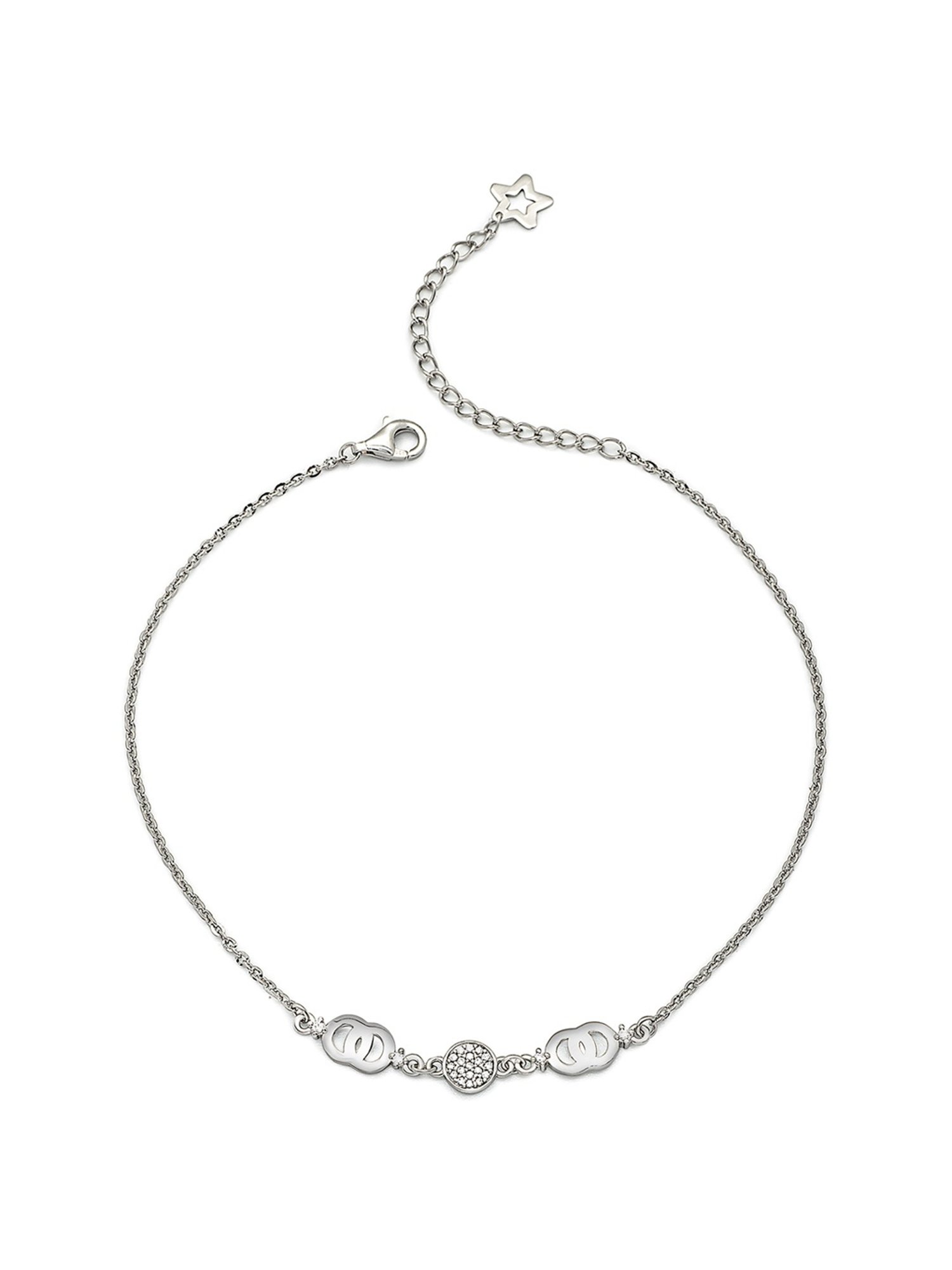Silberry 92.5 Sterling Silver Isabelle Anklet