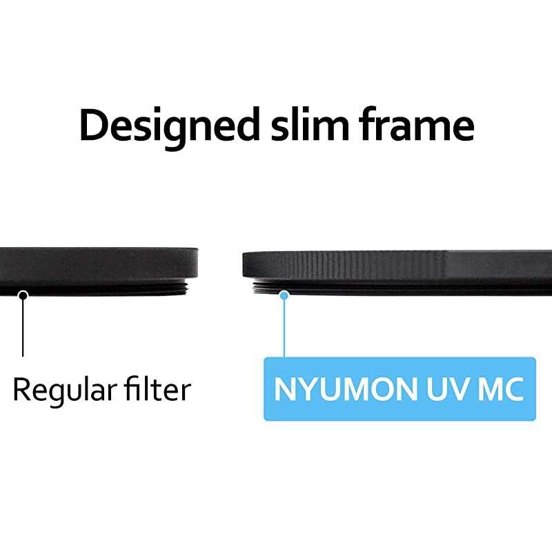 Nyumon Slim Ring 77mm UV MultiCoated MC Filter Black compact 227749