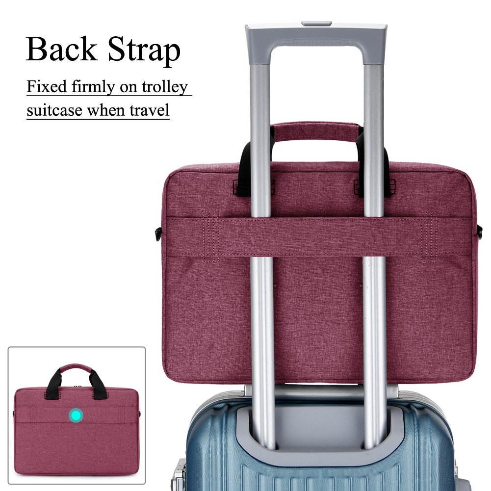 BRINCH Laptop Bag 13.3 Inch, Stylish Fabric Laptop Messenger Shoulder Bag Case Briefcase for 13 - 13.3 Inch Laptop / Notebook / MacBook / Ultrabook / Chromebook Computers (Black)