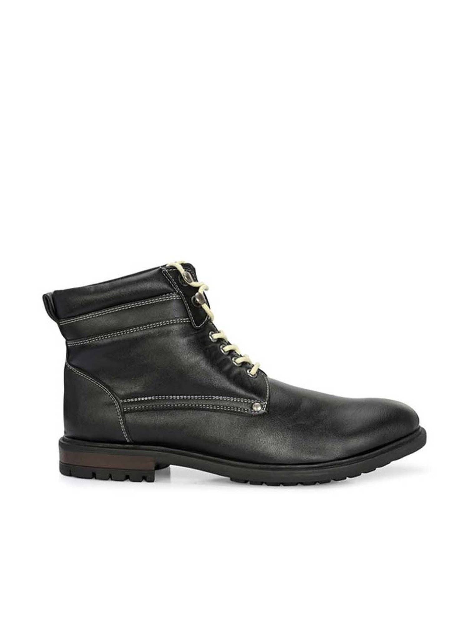 San Frissco Men's Black Derby Boots