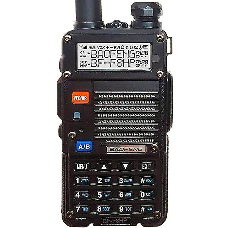 BFF8HP UV5R 3rd Gen 8Watt Dual Band TwoWay Radio 136174MHz VHF amp 400520MHz UHF Includes Full Kit with Large Battery