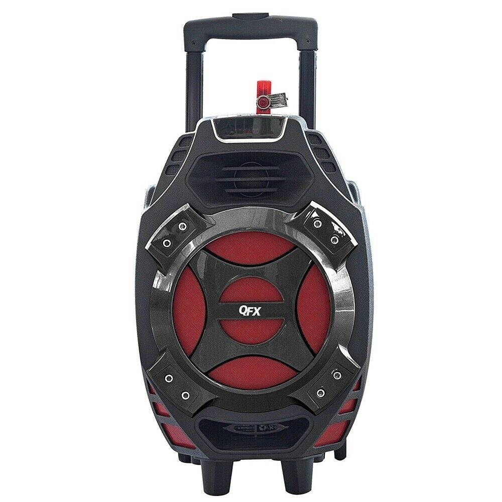 Quantum Fx Pbx-61081Bt-Red Qfx 8" Battery Powered Portable Party Speaker