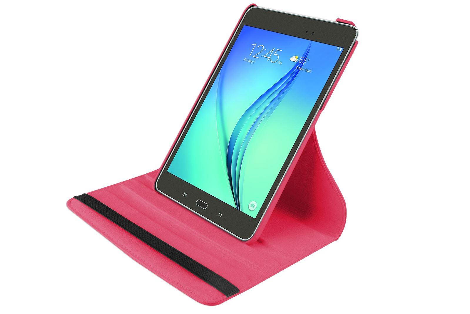 Hellfire Trading PU Leather Case 360 Rotating for Samsung Galaxy Tab A 8 T350 8" - Purple