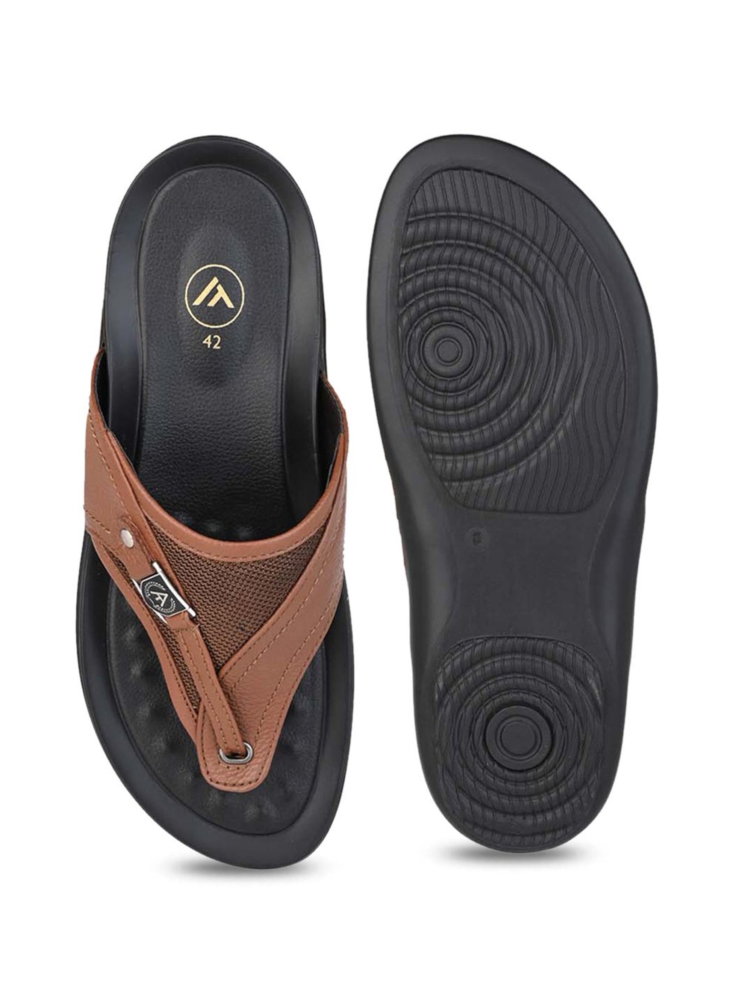 Alberto Torresi 
 Men's Tan Thong Sandals