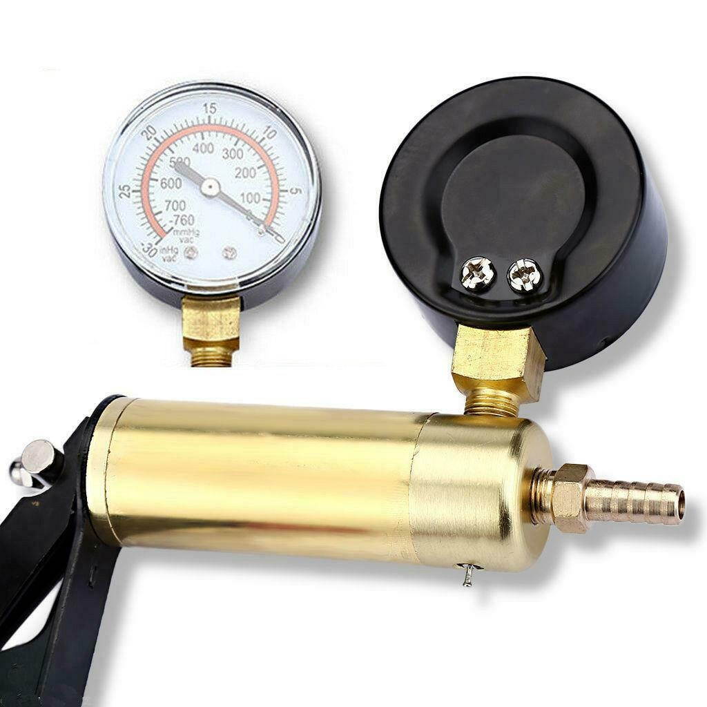 Hand Held Vacuum Pressure Pump Tester Set Brake Fluid Bleeder Bleeding Kit + Box