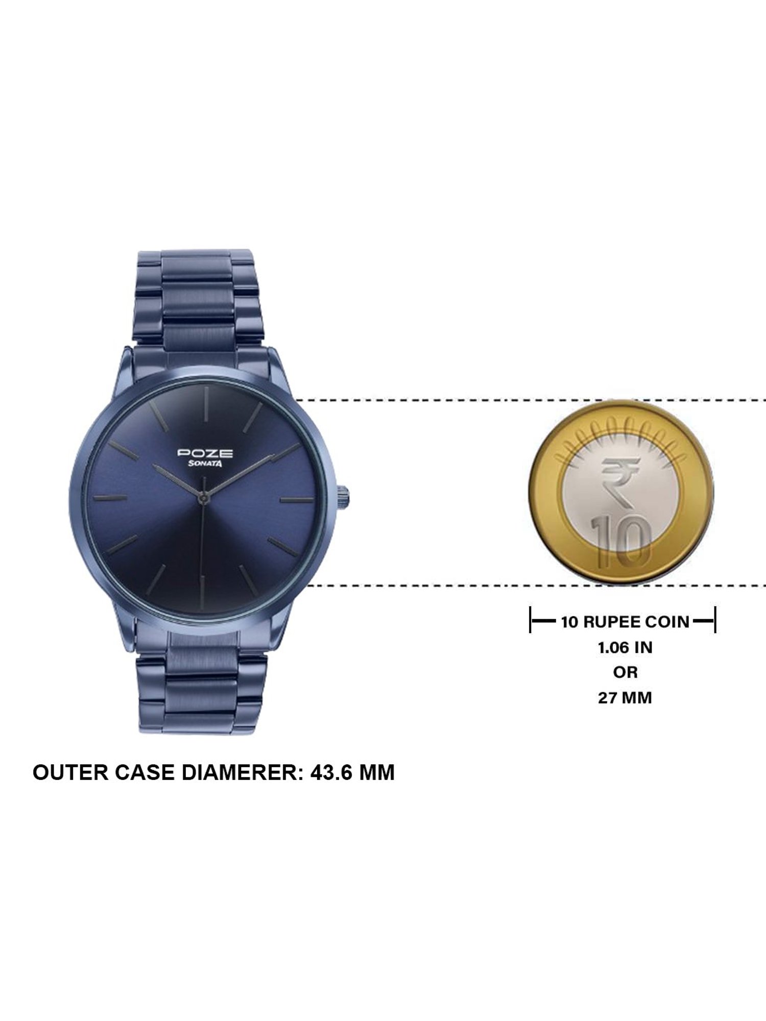 Sonata Poze 3.0 SP70045QM01W Analog Watch for Men