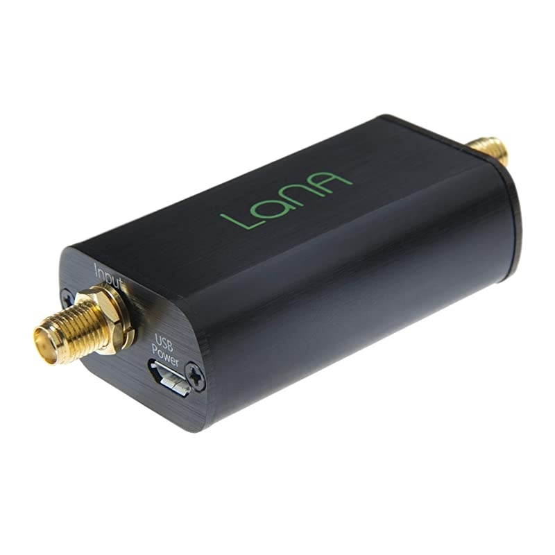 Lana Ultra LowNoise Amplifier LNA Module for RF Software Defined Radio SDR with Enclosure Accessories Wideband 20MHz4000MHz Frequency Capability with Bias Tee USB Power Options