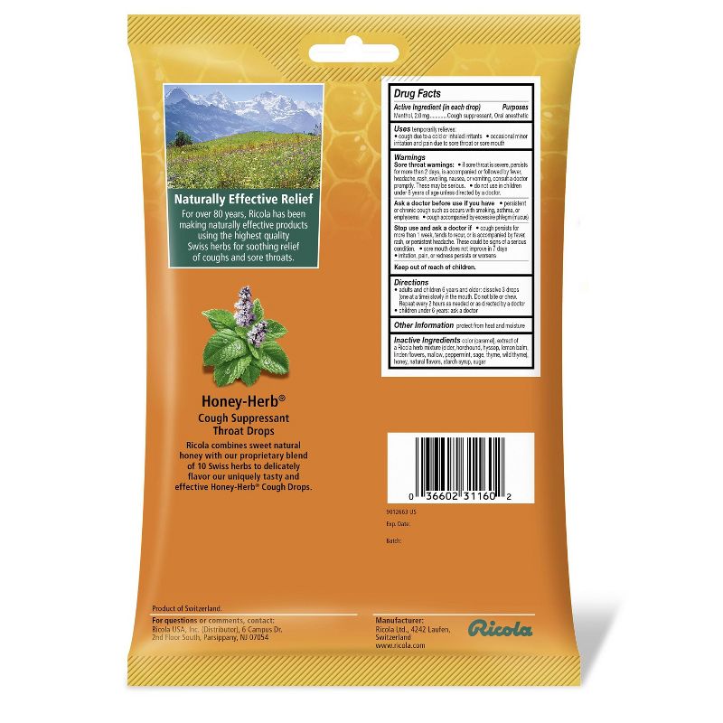 Ricola Cough Drops - Honey Herb - 50ct