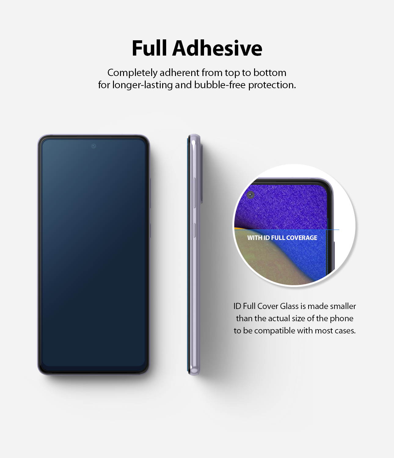 Ringke Invisible Defender Tempered Glass Screen Protector Compatible with Samsung Galaxy A52 5G