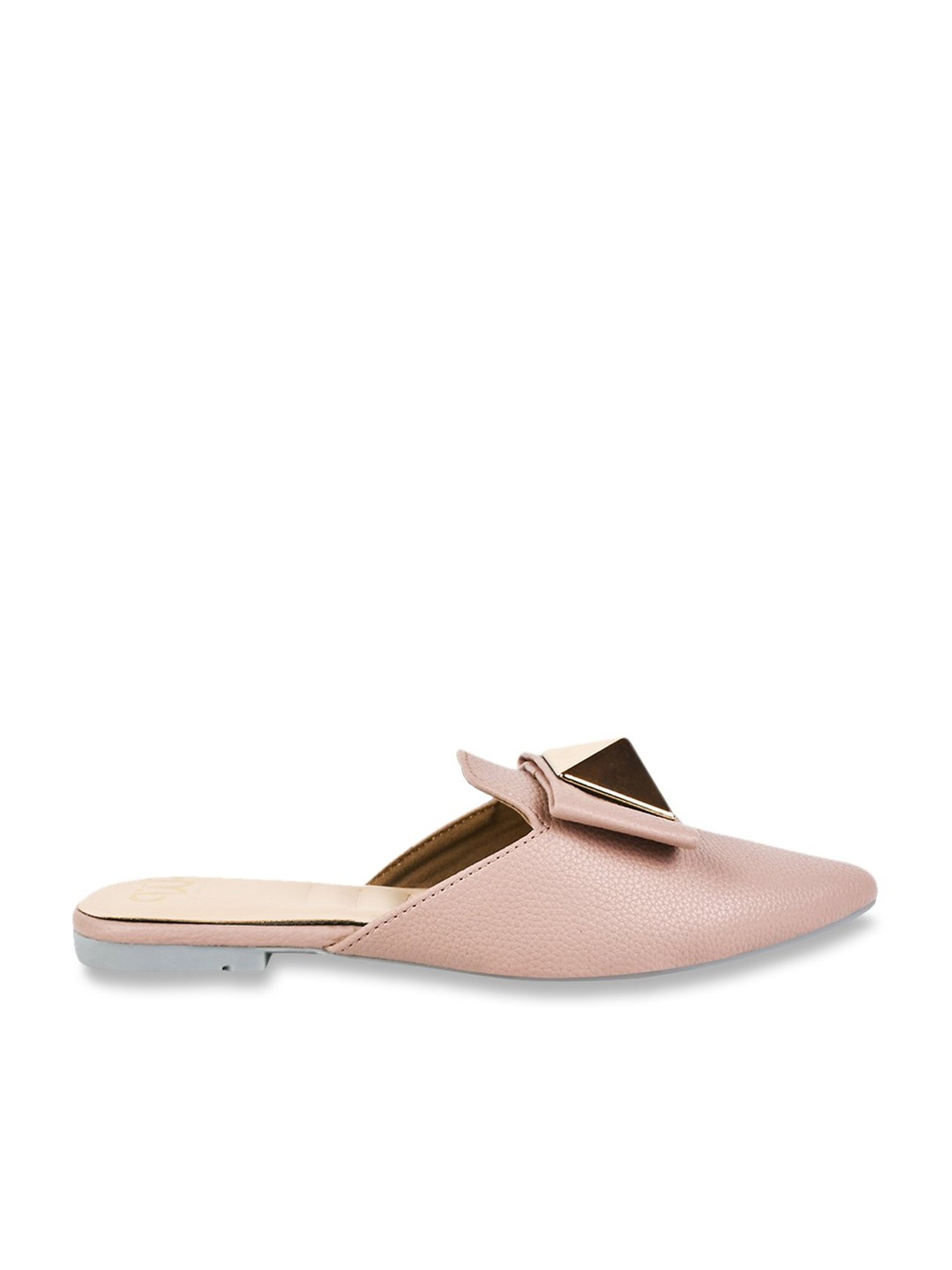 The White Pole Women's Pink Mule Shoes