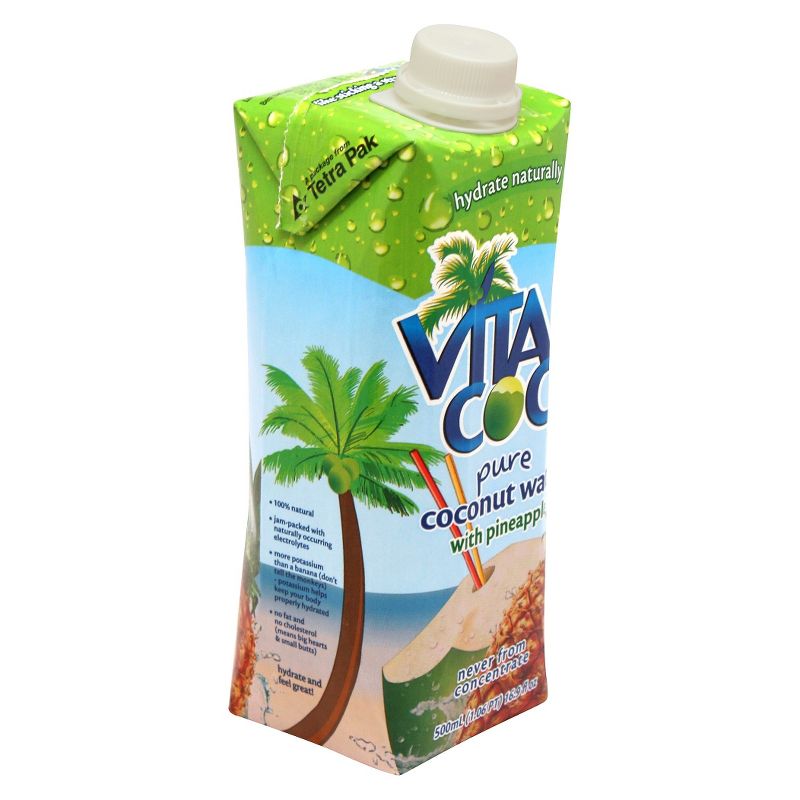 Vita Coco Pure Coconut Water Pineapple - 16.9 fl oz Carton